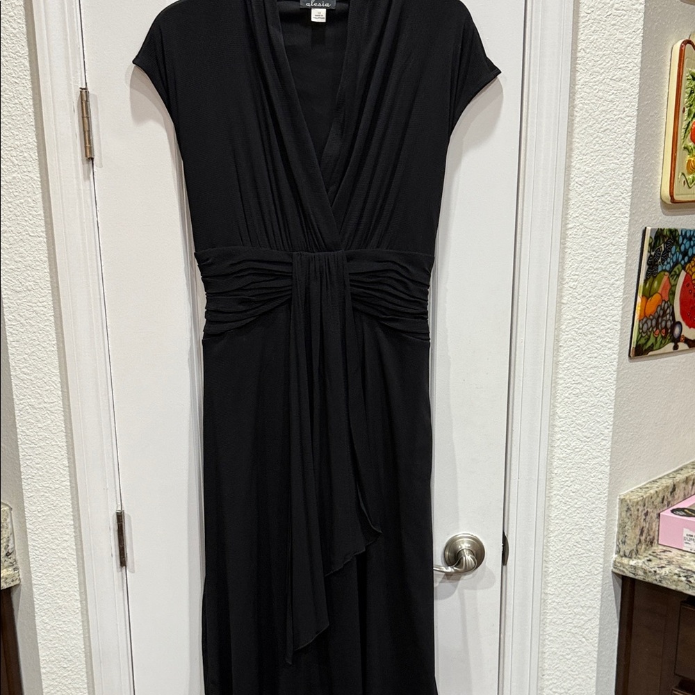 Elegant Black Women's Midi Dress size 12